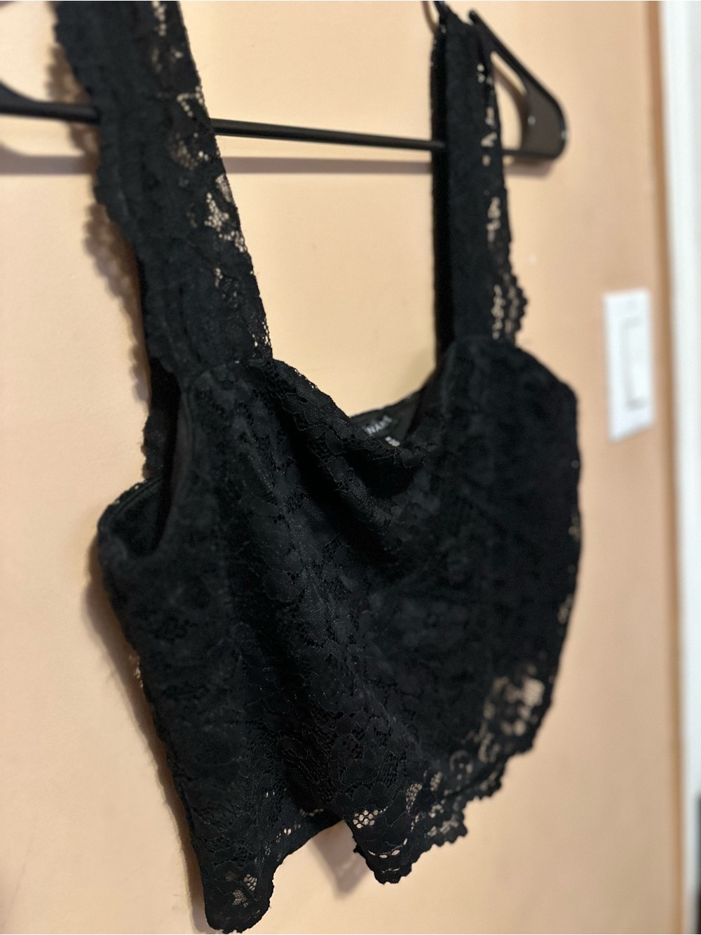 Dynamite Black Lace Bandeau top